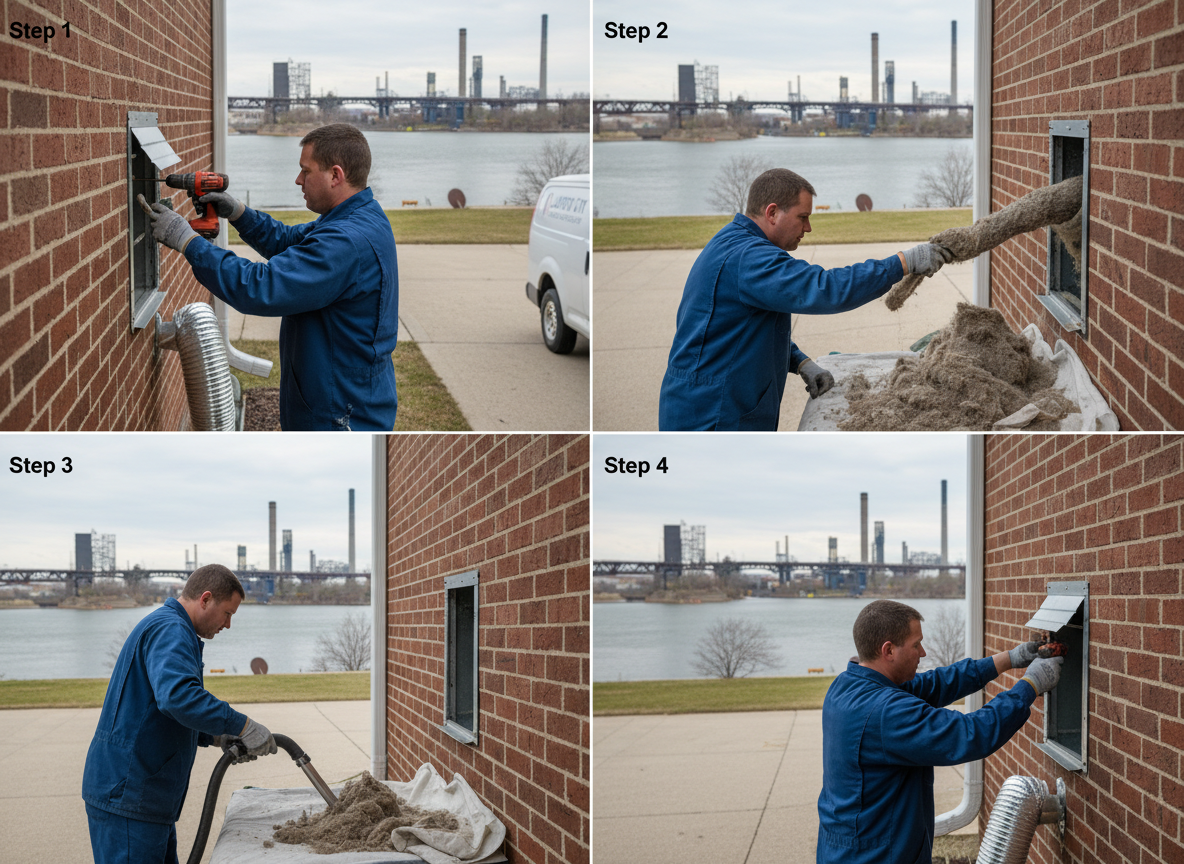 Step-by-Step Guide to Cleaning Dryer Vents Near the Calumet River